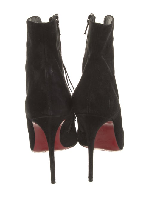 Christian Louboutin Suede Cutout Accent Boots