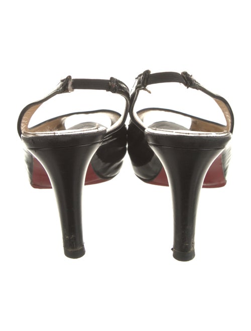 Christian Louboutin Patent Leather Slingback Pumps