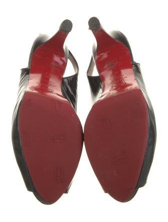 Christian Louboutin Patent Leather Slingback Pumps