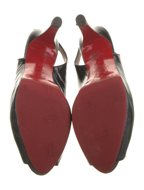 Christian Louboutin Patent Leather Slingback Pumps
