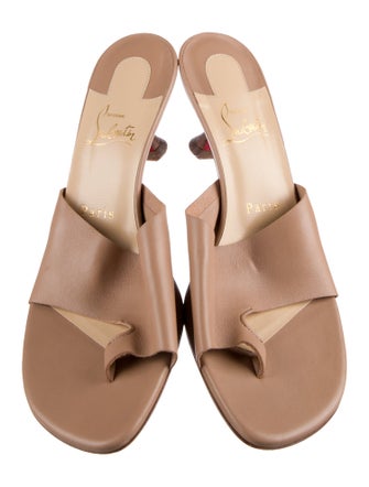 Christian Louboutin Leather Slides