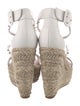 Christian Louboutin Spike Accents Leather Espadrilles