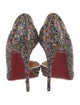 Christian Louboutin Patterned Sequin Embellishments D'Orsay Pumps