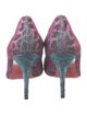 Christian Louboutin Animal Print Glitter Accents Pumps