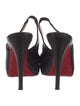 Christian Louboutin Leather Slingback Sandals