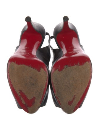 Christian Louboutin Leather Slingback Sandals