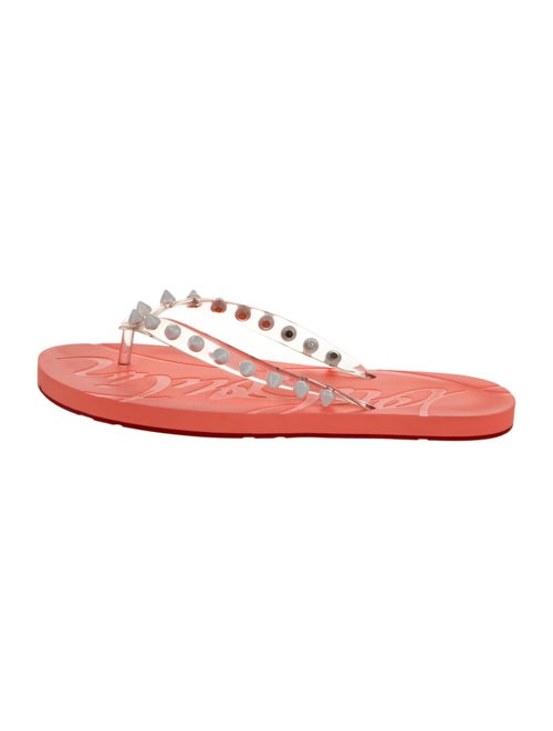 Christian Louboutin Spike Accents Rubber Slides