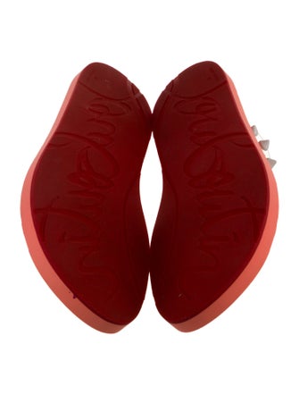 Christian Louboutin Spike Accents Rubber Slides