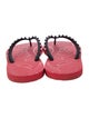 Christian Louboutin Spike Accents Rubber Flip Flops