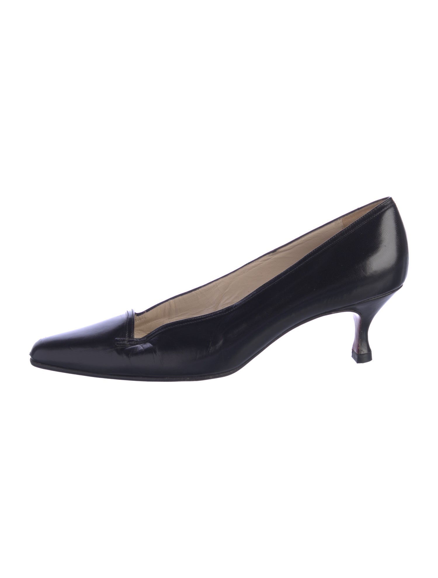 Christian Louboutin Pumps 36 Black Leather Heels with Minor
