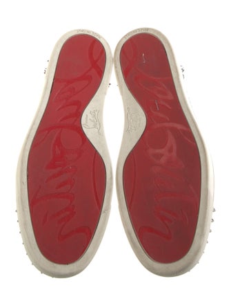 Christian Louboutin Spike Accents Suede Sneakers
