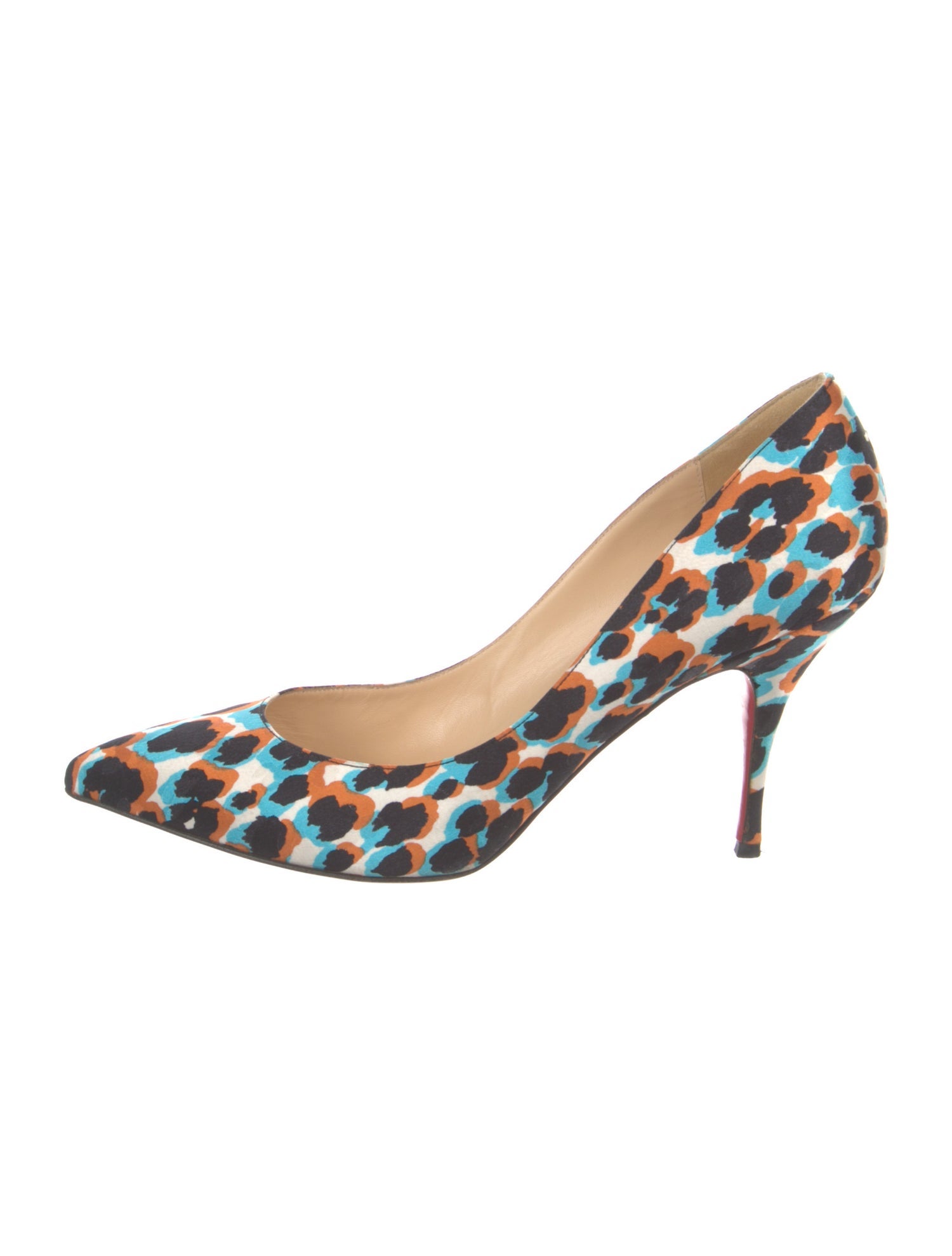 Christian Louboutin Canvas Printed Pumps