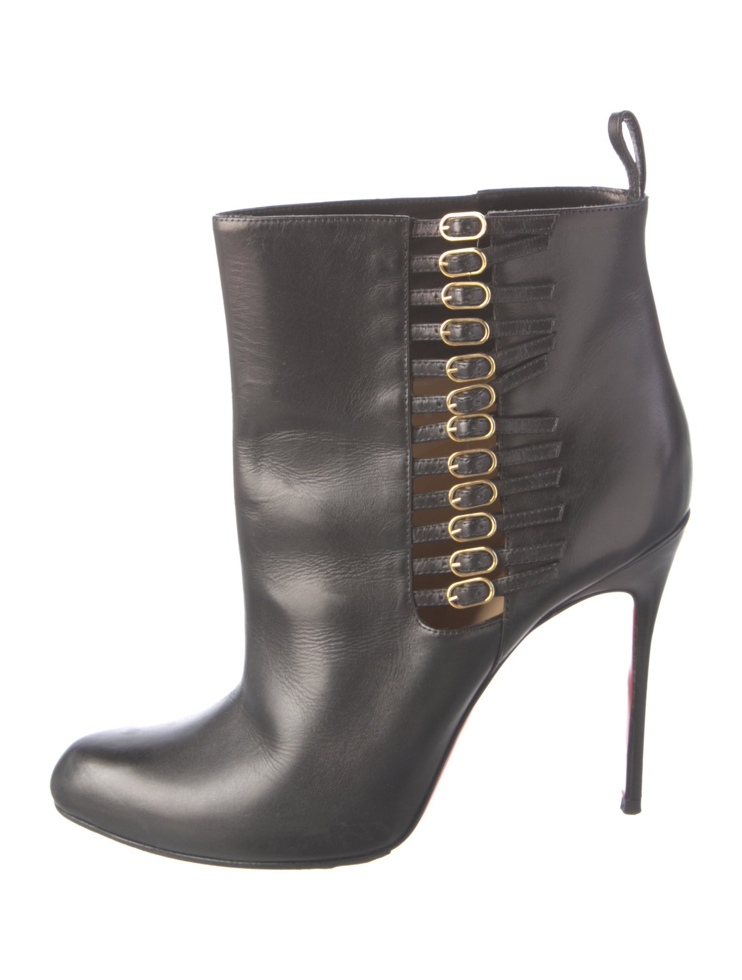Christian Louboutin Leather Lace-Up Boots