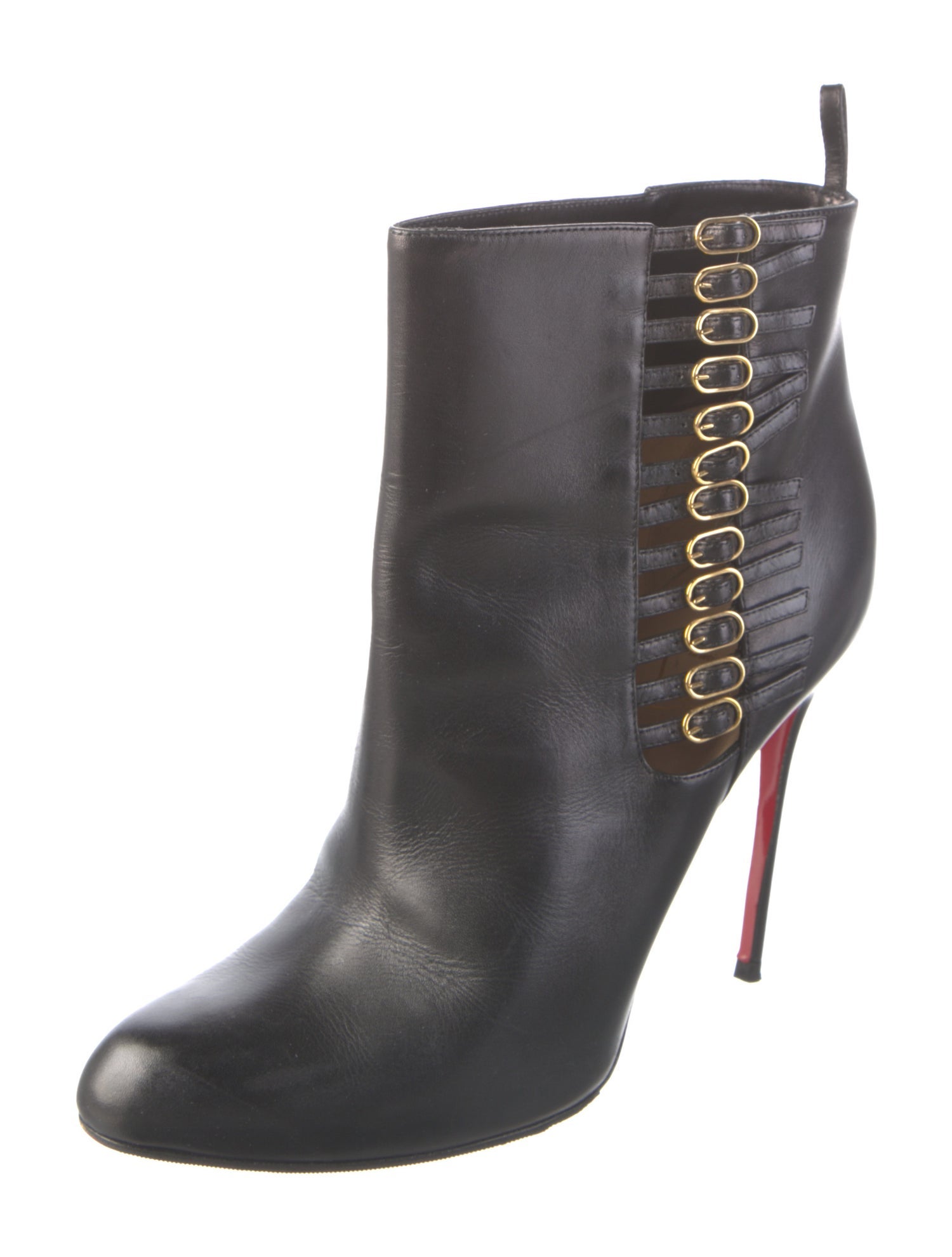 Christian Louboutin Leather Lace-Up Boots