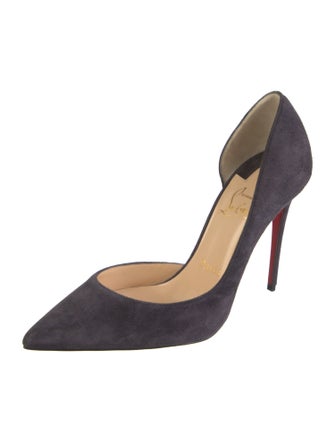 Christian Louboutin Suede D'Orsay Pumps