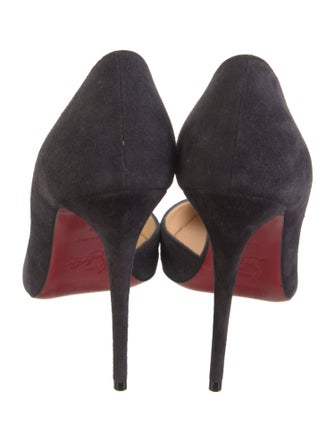 Christian Louboutin Suede D'Orsay Pumps
