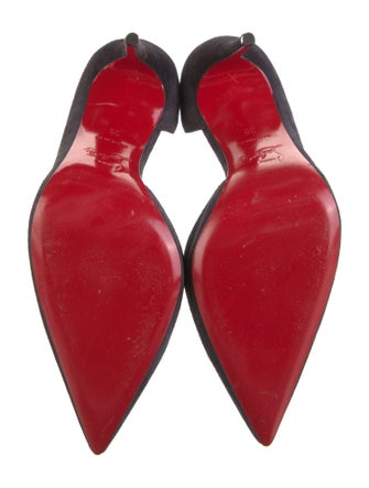 Christian Louboutin Suede D'Orsay Pumps