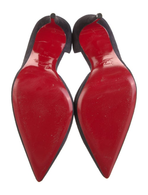 Christian Louboutin Suede D'Orsay Pumps