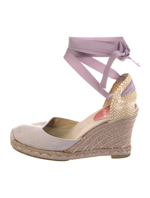 Christian Louboutin Canvas Grosgrain Trim D'Orsay Pumps