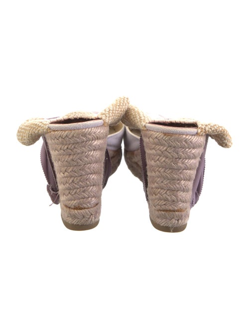 Christian Louboutin Canvas Grosgrain Trim D'Orsay Pumps