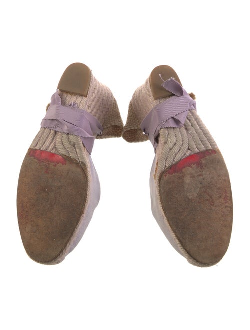 Christian Louboutin Canvas Grosgrain Trim D'Orsay Pumps