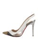 Christian Louboutin Air Chance 100 Leather Slingback Pumps