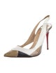 Christian Louboutin Air Chance 100 Leather Slingback Pumps