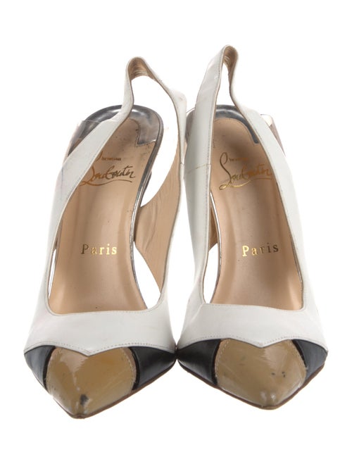 Christian Louboutin Air Chance 100 Leather Slingback Pumps