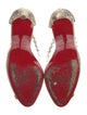 Christian Louboutin PVC Whipstitch Trim T-Strap Pumps