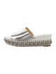 Christian Louboutin Patent Leather Studded Accents Espadrilles