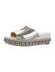 Christian Louboutin Patent Leather Studded Accents Espadrilles