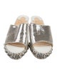 Christian Louboutin Patent Leather Studded Accents Espadrilles