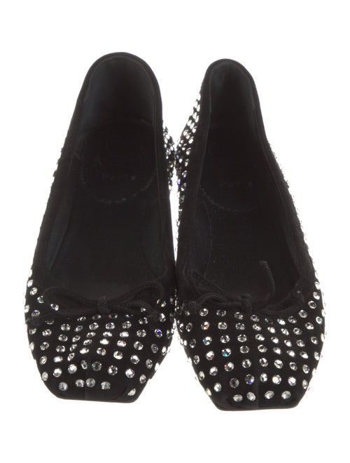 Christian Louboutin Suede Printed Flats