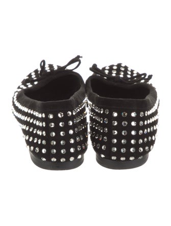 Christian Louboutin Suede Printed Flats