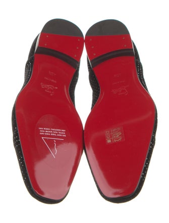 Christian Louboutin Velvet Patterned Oxfords