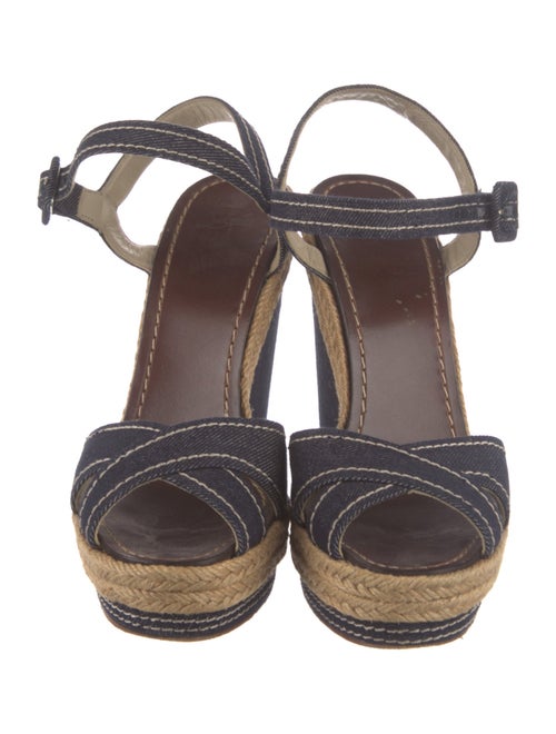 Christian Louboutin Denim Printed Espadrilles