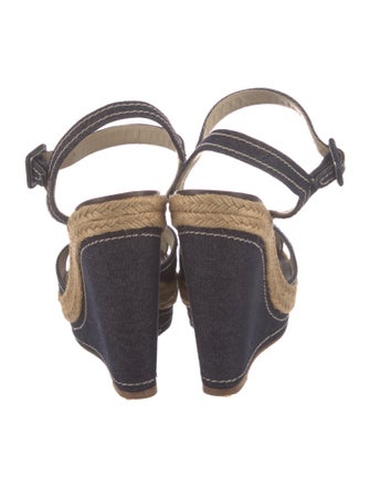 Christian Louboutin Denim Printed Espadrilles