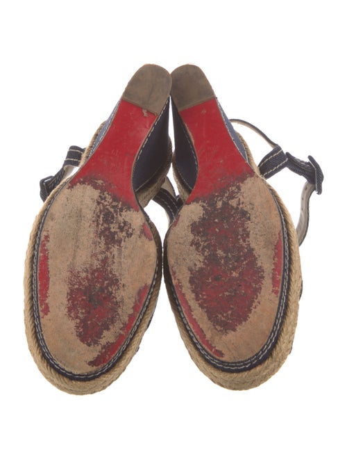 Christian Louboutin Denim Printed Espadrilles