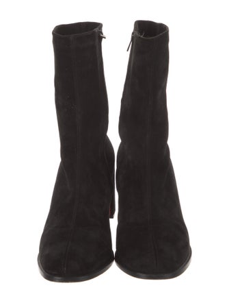 Christian Louboutin Suede Sock Boots
