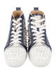 Christian Louboutin Spike Accents Graphic Print Sneakers