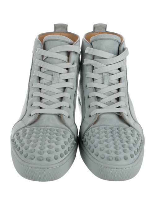 Christian Louboutin Spike Accents Suede Sneakers