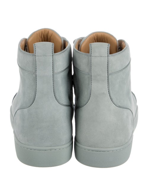 Christian Louboutin Spike Accents Suede Sneakers