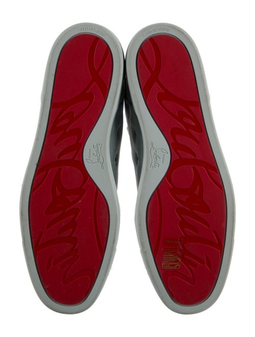 Christian Louboutin Spike Accents Suede Sneakers