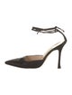 Manolo Blahnik Satin D'Orsay Pumps