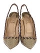 Christian Louboutin Python Animal Print Slingback Pumps