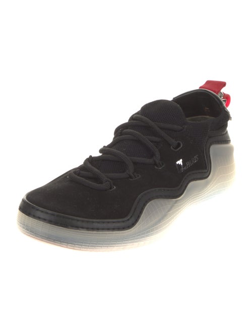 Christian Louboutin Spike Accents Suede Sneakers