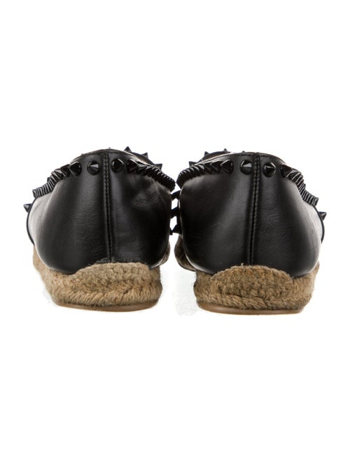 Christian Louboutin Spike Accents Leather Espadrilles
