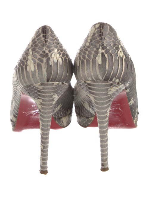 Christian Louboutin Python Animal Print Pumps