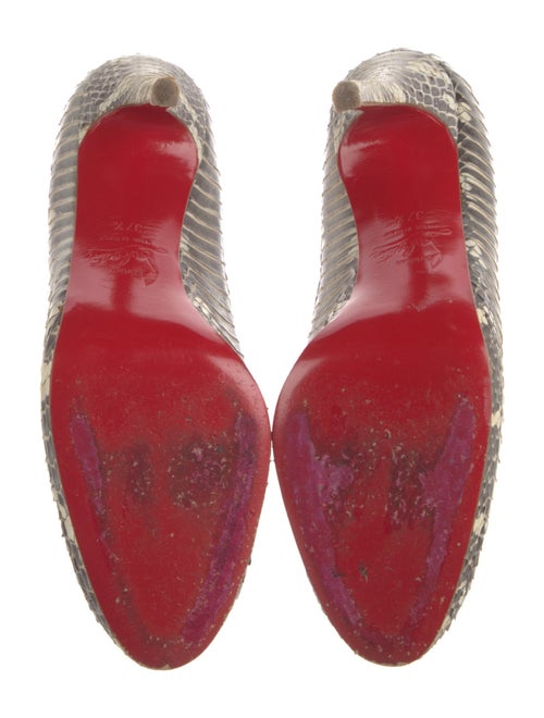 Christian Louboutin Python Animal Print Pumps
