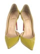 Christian Louboutin Patent Leather Cutout Accent D'Orsay Pumps
